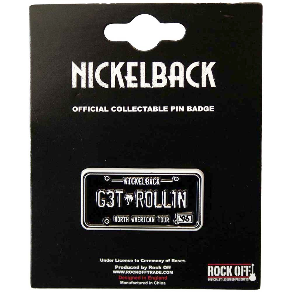 Nickelback - License Plate Pin - Zwart